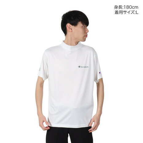 チャンピオン（CHAMPION）（メンズ）ゴルフウェア 速乾 半袖 モックネックシャツ C3-BG323