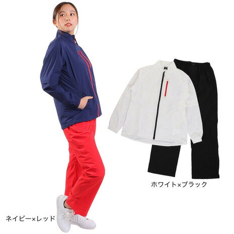 パフォーマンスギア(PG)(レディース)ゴルフウェア アウター 2WAY レインウェア 上下セット レインスーツ パンツ 405PG22JJ2058