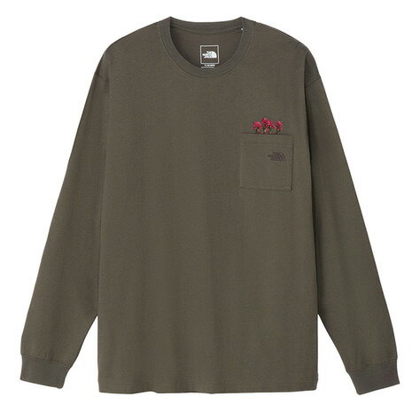 ザ・ノース・フェイス（THE NORTH FACE）（メンズ）ロンT フラッシュドライフラワーロゴ長袖Tシャツ NT..