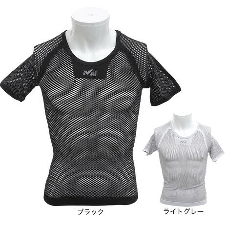 ●素材:DRYNAMIC MESH/ポリプロピレン66%/ナイロン28%/ポリウレタン6%●サイズ(EURO):【Sサイズ(S/M)】胸囲84〜95cm 【Lサイズ(L/LL)】胸囲93〜104cm 【3Lサイズ】胸囲99〜110cm●水分を含まないポリプロピレンを使用。●汗はメッシュを抜けて素早くベースレイヤーに移行し、肌をドライな状態に維持するため、安全かつ快適性に優れる山装備に必須のドライナミックメッシュレイヤー●消臭糸使用●高い吸汗速乾性●年中汗冷えと無縁の快適性●抜群のフィット感●一年を通して発汗による冷えと不快感を軽減する、究極のドライ感を実現した次世代のアンダーウェア(肌着)。疎水性に優れ、熱伝導率の低いポリプロピレンをベースに、かさ高メッシュで編み上げることで肌面の汗を素早く吸収し、上位のベースレイヤーに拡散します。さらに汗を吸ったベースレイヤーはメッシュの厚みによって肌から遠ざけられ、肌面の冷えを防ぎ、ドライ感を保ちます。一年を通してオールラウンドなシーンで使いやすい半袖タイプ。●中国製※ウェアはEUROサイズ表記です。※一部商品において弊社カラー表記がメーカーカラー表記と異なる場合がございます。※ブラウザやお使いのモニター環境により、掲載画像と実際の商品の色味が若干異なる場合があります。掲載の価格・製品のパッケージ・デザイン・仕様について、予告なく変更することがあります。あらかじめご了承ください。ミレー Millet MILLET LB_LOWMt トレッキングウエア パンツ ボトム Men's Mens メンズ めんず 男性 MSSL202006 lb200930under lb2102under lb210217wear エルブレス ヴィクトリア ビクトリア Victoria L-Breath アンダーウエア アウトドアウェア キャンプ トレッキング 　LB221110underwear　 10618184801 MIV01566-0247 ブラック 10618184901 MIV01566-2601 ライトグレー