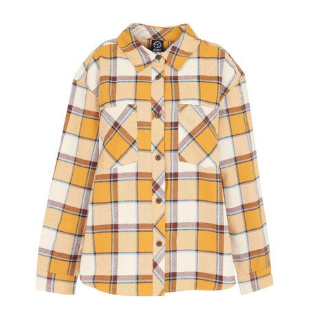 【最大5万ポイントバック!要エントリー&抽選★12/1限定】ホールアース(Whole Earth)(レディース)長袖シャツ カジュアル チェックネルシャツ WE...