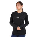 マムート(MAMMUT)(レディース)長袖Tシャツ QD ロゴプリント ロングスリーブ Tシャツ AF 1016-01040-00253 ブラック EUROサイズ(4)