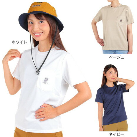 マーモット（Marmot）（レディース）ポケットベアー ホワイト TOWTJA91XB 半袖Tシャツ ティーシャツ ワンポイント トップス カジュアル アウトドア スポーツ