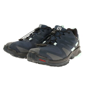 サロモン（SALOMON） XA ROGG GTX W Dark Denim L41122000 トレッキングシューズ 登山靴 アウトドア ハイキング ゴアテックス 防水 ローカット （レディース）