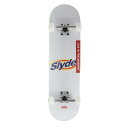 スライド(SLYDE)(メンズ、レディース)スケートボード スケボー 完成品 コンプリート 8インチ SL-SKD-503-WHT【ラッピング不可商品】