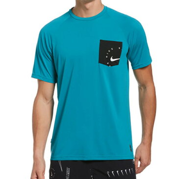 【5点以上で10％OFFクーポン！9/1限定】ナイキ（NIKE） NESSB652 メンズラッシュガード 半袖Tシャツ 2992019-10 ブルー系 水陸両用 UVカット 紫外線対策 （メンズ）