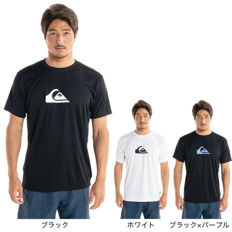 クイックシルバー（Quiksilver）（メンズ）ラッシュガード 半袖 Tシャツ UVカット UPF50 水陸両用 COMP LOGO SS QLY2310111