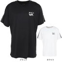 ルーカ（RVCA）（メンズ）ラッシュガード 半袖 Tシャツ 吸汗速乾 UVカット UPF50 外線対策 アウトドア スポーツ VENT TAPE BD041814