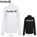 ハーレー（HURLEY）（レディース）ラッシュガード フルジップ ジャージ 長袖 UVカット UPF50 紫外線対策 ASH ONE AND ONLY WRG2320016