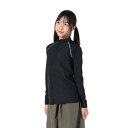 フットマーク(FOOTMARK)(キッズ)ジュニア スクール水着 ラッシュガード 長袖 パーカー 0242307BLK ブラック