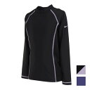 ナイキ(NIKE)(キッズ)スクール水着 ラッシュガード 長袖 フードなし 子供 女の子 ガールズ UVカット 紫外線対策 速乾 1991064 120 130 140 150 160 170