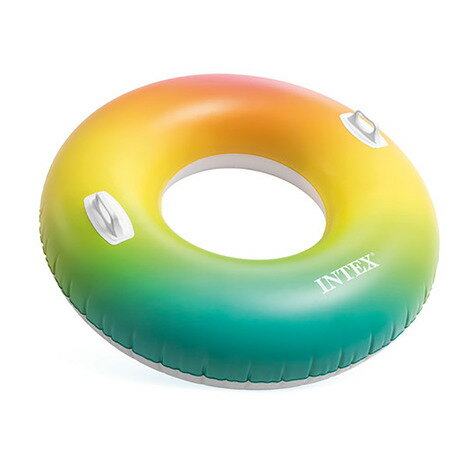 インテックス(INTEX)(メンズ、レディース)浮き輪 レインボー インフレータブル プールスイムチューブ 58202