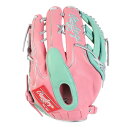 ローリングス(Rawlings)(メンズ)軟式用グラブ 外野手用 野球グローブ 一般 HOH MLB カラー SYNC GR5HMY795FW-PK/MINT