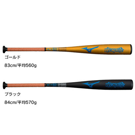 ミズノ（MIZUNO）（メンズ）軟式用バット 野球 一般 ウィルドライブ ブルー 1CJMR161