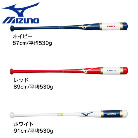 【ライブエントリーでポイント最大10倍】ミズノ（MIZUNO）（メンズ）軟式用バット 野球 一般 朴ノック 1CJWK174