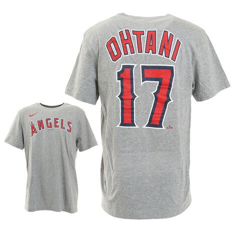 ナイキ（NIKE） メンズ MLB 半袖Tシャツ 大谷 OTANI ネーム＆ナンバーTシャツ グレー N19906GAN3JKB 野球 （メンズ）