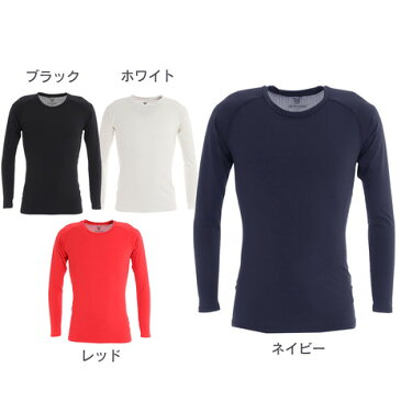 YABANE 野球 アンダーシャツ ドライプラス抗菌ストレッチ丸首長袖Tシャツ YA2AB02 抗菌効果 吸汗速乾性 抗菌防臭 UVケア （メンズ）