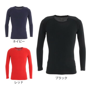 YABANE 野球 アンダーシャツ 冷感 ストレッチ丸首長袖Tシャツ YA2AB04 接触冷感 UVケア （メンズ）