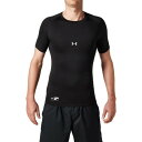 アンダーアーマー（UNDER ARMOUR）（メンズ）野球 アンダーシャツ 半袖 ヒートギア アーマー コンプレッション クルー 1313259 BLK/SIL BB 黒