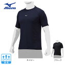 ミズノ(MIZUNO)(メンズ)野球 アンダーシャツ ローネック 半袖 12JAAP30