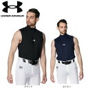 アンダーアーマー(UNDER ARMOUR)(メンズ)野球 ヒートギアアーマー コンフォートフィッティド スリーブレス モックネック アンダーシャツ 1385293(4)