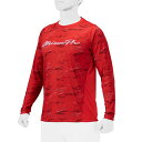 ミズノ(MIZUNO)(メンズ、レディース)野球ウェア グラフィック 長袖Tシャツ 12JABT7562