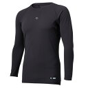 デサント(DESCENTE)(キッズ)野球ユニフォーム ジュニア 練習着 丸首長袖アンダーシャツ DB5SUD20J BK00(4)
