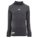アンダーアーマー(UNDER ARMOUR)(キッズ)コールドギアアーマー コンプレッション ロングスリーブ モックシャツ ユース 1346896 BLK BB