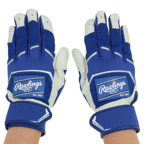 バッティンググローブ ローリングス（Rawlings）（メンズ）バッティング用グローブ 野球 パッチロゴ バッティンググラブ 両手用 WH22BG-RY-USA