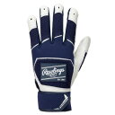 ローリングス(Rawlings)(メンズ)バッティング用グローブ 野球 両手用 パッチロゴ バッティンググラブ WH22BG-N-USA