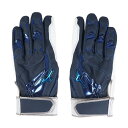 ミズノ(MIZUNO)(メンズ、レディース)バッティング用グローブ 野球 ウィルドライブ ブルー 両手用 24SS 1EJEA53414(4)