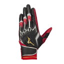 ミズノ(MIZUNO)(メンズ)ミズノプロ バッティンググローブ 両手用 手袋 MPPALI 1EJEA20009