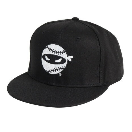 PITCHING NINJA（PITCHING NINJA ）（メンズ）野球 帽子 EMB キャップ OT1324SS0001-BLK