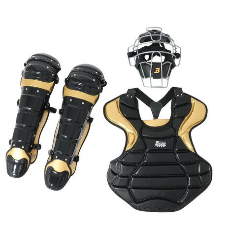ベルガード(BELGARD)(メンズ)野球 軟式用 キャッチャー 防具 3点セット MPL1750-BK.G