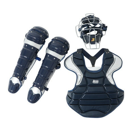 ベルガード(BELGARD)(メンズ)野球 軟式用 キャッチャー 防具 3点セット MPL1750-N.SV