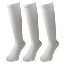 パフォーマンスギア(PG)(キッズ)ジュニア ベースボールホワイトロングソックス 3足組 727PG0OK4035L WHT19
