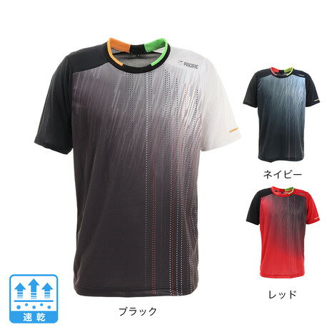 パシフィック（PACIFIC）（メンズ） テニスウェア ドライプラス昇華 プリントTシャツ PT21SM401