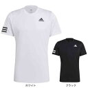 アディダス（adidas）（メンズ）テニスウェア クラブ テニス 3ストライプス 半袖Tシャツ 22590