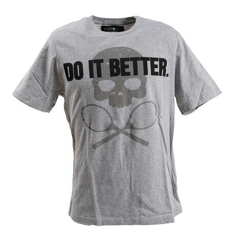 ハイドロゲン（HYDROGEN） テニス ウェア メンズ Tシャツ 半袖 DO IT BETTER T00090GREY （メンズ）