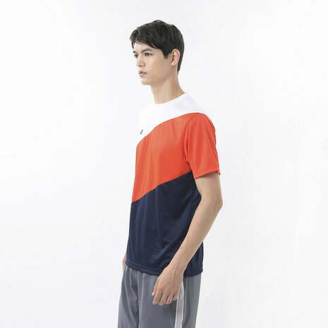 ニューバランス（new balance） テニスウェア カラーブロック プラクティス用 半袖Tシャツ JMTT0120NEF （メンズ）