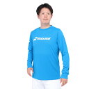 バボラ(BABOLAT)(メンズ)テニスウェア クラブ ロングスリーブ シャツ BUP4510C BL00
