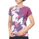 アドミラル(Admiral)(レディース)テニスウェア アシンメトリースラッシュグラフィック Tシャツ ATLA430-PUR(4)