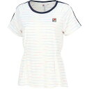 フィラ(FILA)(レディース)テニスウェア レディース ゲームシャツ レインボー VL2801-01
