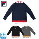 フィラ FILA レディース テニスウェア レディース 長袖エンボス フェイクTシャツ FL6748