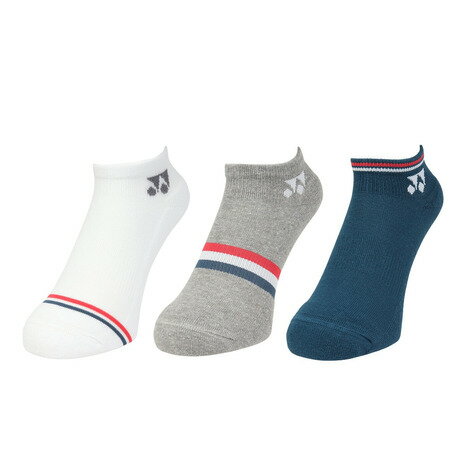 ヨネックス（YONEX）（レディース）テニス スニーカーインソックス 3足組 29223Y-080