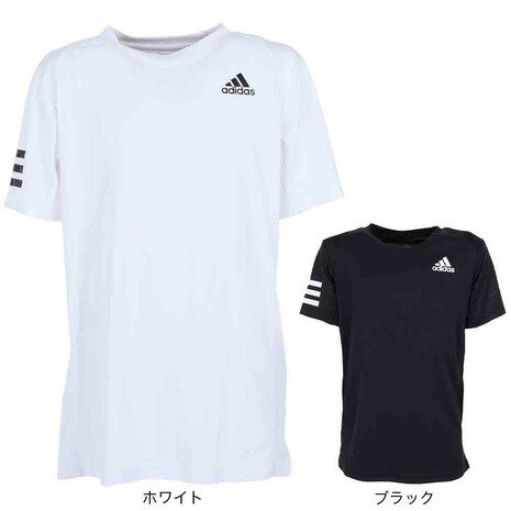 アディダス adidas キッズ テニスウェア ジュニア クラブ テニス 3ストライプス 半袖Tシャツ JLO62