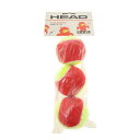 ヘッド(HEAD)(キッズ)ジュニア テニスボール T.I.P. RED-3 BALL SINGLE CAN 578113