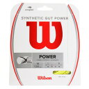 ウイルソン(Wilson)(メンズ、レディース)硬式テニスストリングス SYNTHETIC GUT POWER 16 Yellow WR830130416