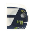 バボラ(BABOLAT)(メンズ、レディース)硬式テニスストリング RPM ラフ 12M SPIN MAX 130 241140-130