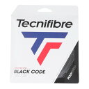 テクニファイバー(Technifibre)(メンズ、レディース、キッズ)硬式テニスストリング BLACK CODE 1.24 TFSG401-BLK-124